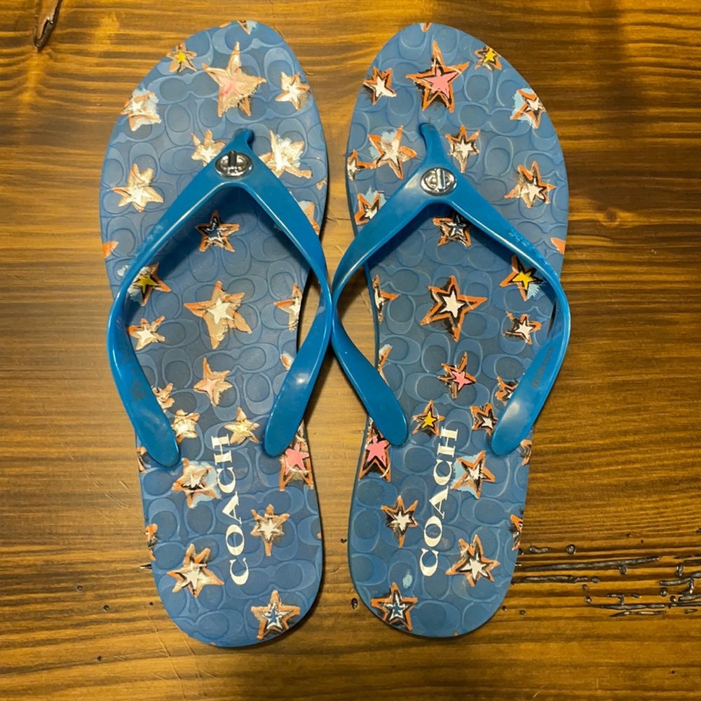 Coach flip flops